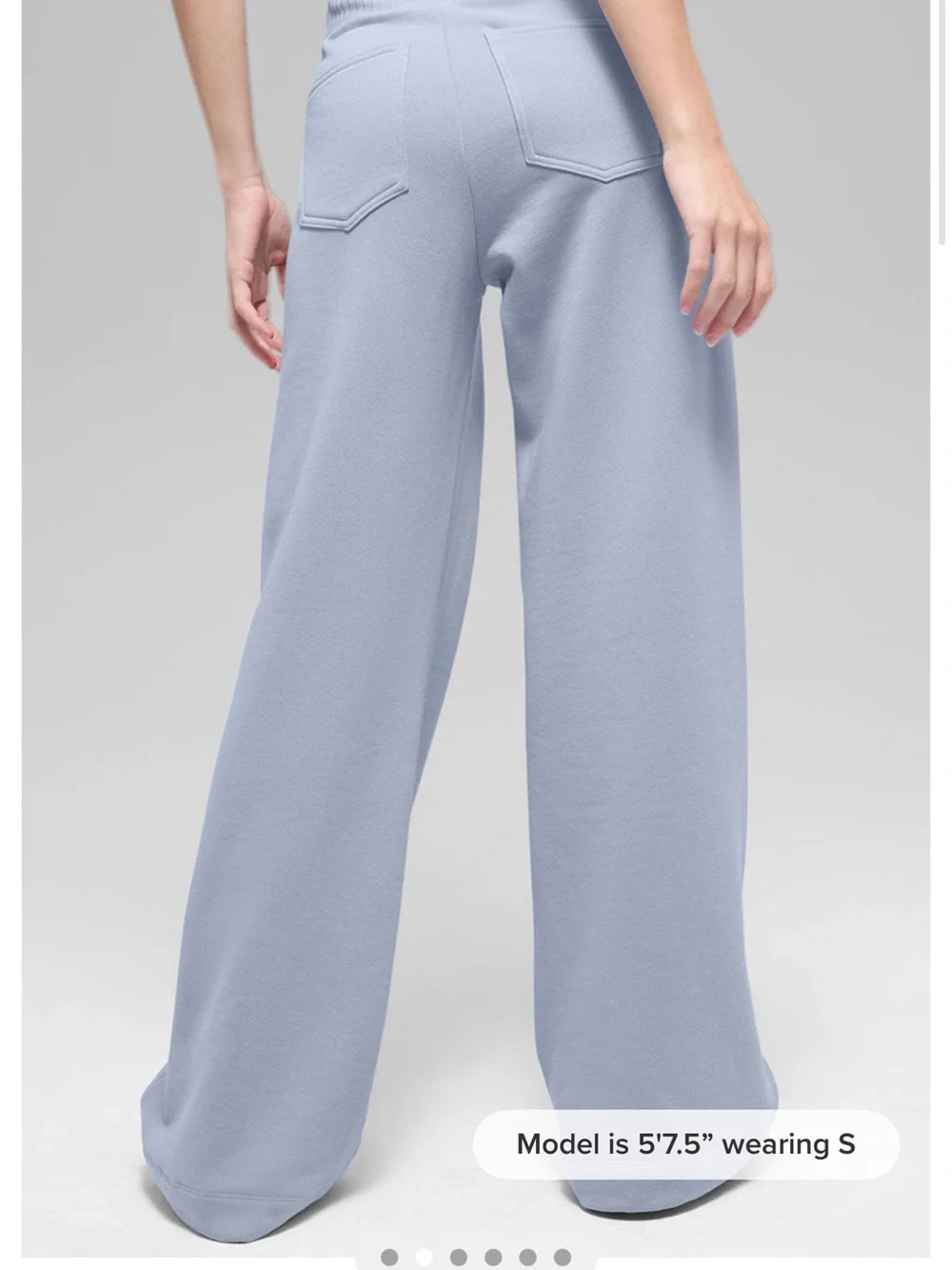 ALO serenity wide leg sweatpants -winter frost